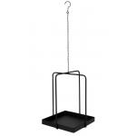 Eton Hanging Display Square Black 35x35x108 cm zwarte metalen plantenhanger met vierkant plateau